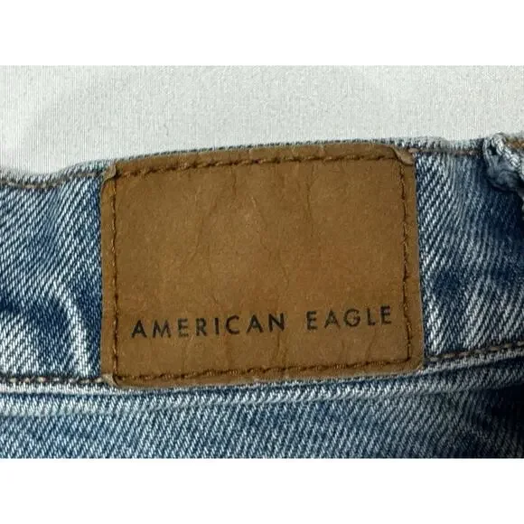 American Eagle Women's Split Ankle 90s Bootcut Blue Denim Jeans - Size 4 (28x31) - Picture 3 of 6